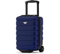 Flight Knight 40x20x25cm Hard Case Cabin Suitcase Ryanair Free Approved Carry On in Navy Flight Knight Navy Cabin
