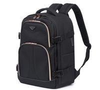 Flight Knight 40x30x20cm Ryanair Wizz Air Free Carry On Underseat Backpack Bag for Travelling USB Port Padded Comfortable Rucksack - Carry On Luggage For easyJet, Ryanair. BA, Jet2 & Many More!