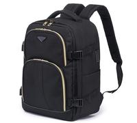 Flight Knight 40x30x20cm Ryanair Wizz Air Free Carry On Underseat Backpack Bag for Travelling USB Port Padded Comfortable Rucksack - Carry On Luggage For easyJet, Ryanair. BA, Jet2 & Many More!