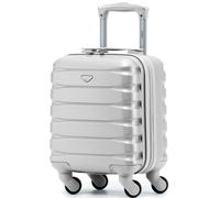 Flight Knight 40x30x20cm Wizz & Vueling Underseat Cabin Suitcase 100+ Airlines - 40x30x20cm - 19L - Silver