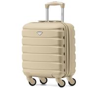 Flight Knight 45x36x20cm EasyJet Free Cabin Size Maximum Carry On Suitcase Cabin Bag - 25L - Champagne - 45x36x20cm