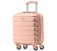 Flight Knight 45x36x20cm EasyJet Free Cabin Size Maximum Carry On Suitcase Cabin Bag - 25L - Rose Gold - 45x36x20cm