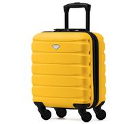 Flight Knight 45x36x20cm EasyJet Free Cabin Size Maximum Carry On Suitcase Cabin Bag in Yellow Flight Knight Yellow Cabin