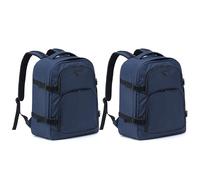 Flight Knight 45x36x20cm easyJet Free Carry On Backpack - Large 30 Liter Bag For Underseat Travelling USB Port Padded Comfortable Backpack - Carry On Luggage For easyJet, Ryanair, BA, Jet2 & More!