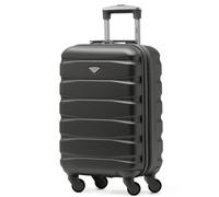 Flight Knight 55x35x20cm Cabin Carry Bag Hard Shell Suitcase 100+ Airline Approved - Charcoal - 34L - 55x35x20cm