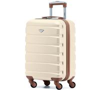 Flight Knight 55x35x25cm Suitcase Cabin Carry On Maximum Size for KLM & Air France - 55x35x25cm - 40L - Cream / Tan