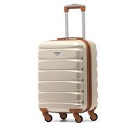 Flight Knight 55x35x25cm Suitcase Cabin Carry On Maximum Size for KLM & Air France in Cream Flight Knight Cream Cabin