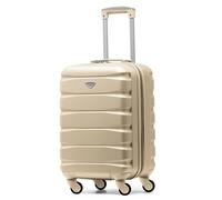 55x35x25cm Suitcase Cabin Carry On Maximum Size for KLM & Air France Flight Knight Light Beige Cabin
