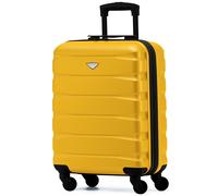 Flight Knight 55x40x20cm Ryanair (Priority) easyJet Jet2 Large Cabin Carry Suitcase - 55x40x20cm - 36L - Yellow / Black