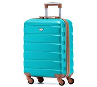 Flight Knight 55x40x20 Ryanair Priority Cabin Suitcase, Also for EasyJet, Jet2, Lightweight,ABS Hard Shell, Durable 4-Wheel Cabin Case, Carry-On Size 10kg Hand Luggage, Travel Bag- 55 x 40 x 20