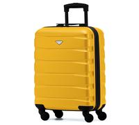 Flight Knight 55x40x20 Ryanair Priority Cabin Suitcase, Also for EasyJet, Jet2, Lightweight,ABS Hard Shell, Durable 4-Wheel Cabin Case, Carry-On Size 10kg Hand Luggage, Travel Bag- 55 x 40 x 20
