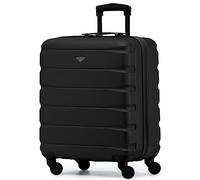 Flight Knight 56x45x25 EasyJet Cabin Bag, Jet2, British Airways Suitcase - Lightweight Small Durable 4-Wheel Cabin Case, Maximum Carry-On Size, ABS Hard Shell, 10kg Hand Luggage Bag- 56 x 45 x 25
