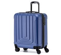 Flight Knight Premium Hard Shell Lightweight Cabin Suitcase - 8 Spinner Wheels - Built-in TSA Lock & USB Port - Luggage Approved for Airlines Including easyJet Large Cabin - 56x45x25cm