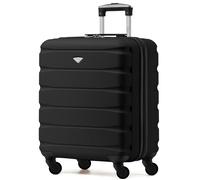 Flight Knight 56x45x25cm EasyJet (Paid), BA & Jet2 Large Hard Cabin Carryon Suitcase - 52L - Black - 56x45x25cm