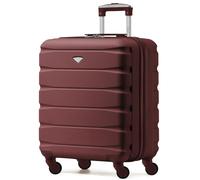 Flight Knight 56x45x25cm EasyJet (Paid), BA & Jet2 Large Hard Cabin Carryon Suitcase - 52L - Burgundy - 56x45x25cm