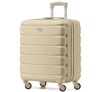 Flight Knight 56x45x25cm EasyJet (Paid), BA & Jet2 Large Hard Cabin Carryon Suitcase - 52L - Champagne - 56x45x25cm