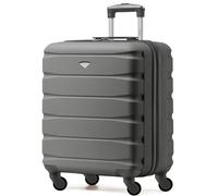 Flight Knight 56x45x25cm EasyJet (Paid), BA & Jet2 Large Hard Cabin Carryon Suitcase - 52L - Charcoal - 56x45x25cm