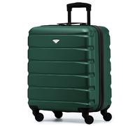 Flight Knight 56x45x25cm EasyJet (Paid), BA & Jet2 Large Hard Cabin Carryon Suitcase - 52L - Forest Green / Black - 56x45x25cm