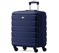 Flight Knight 56x45x25cm EasyJet (Paid), BA & Jet2 Large Hard Cabin Carryon Suitcase - 52L - Navy - 56x45x25cm