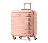 Flight Knight 56x45x25cm EasyJet (Paid), BA & Jet2 Large Hard Cabin Carryon Suitcase in Rose Flight Knight Rose Cabin