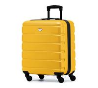 Flight Knight 56x45x25cm EasyJet (Paid), BA & Jet2 Large Hard Cabin Carryon Suitcase in Yellow Flight Knight Yellow Cabin