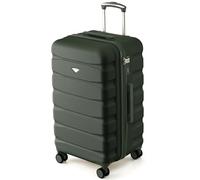 Flight Knight 70cm Trunk Suitcase - Hard Shell ABS Checked Luggage for Week-Long Travel with Medium Capacity Interior, Spinner Wheels and TSA Lock - Approved for Most UK Airlines