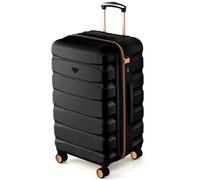 Flight Knight 70cm Trunk Suitcase - Hard Shell ABS Checked Luggage for Week-Long Travel with Medium Capacity Interior, Spinner Wheels and TSA Lock - Approved for Most UK Airlines