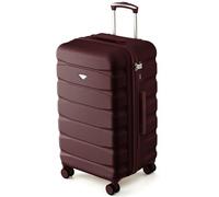 Flight Knight 70cm Trunk Suitcase - Hard Shell ABS Checked Luggage for Week-Long Travel with Medium Capacity Interior, Spinner Wheels and TSA Lock - Approved for Most UK Airlines