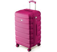 Flight Knight 70cm Trunk Suitcase - Hard Shell ABS Checked Luggage for Week-Long Travel with Medium Capacity Interior, Spinner Wheels and TSA Lock - Approved for Most UK Airlines