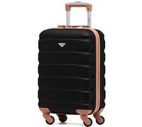 Flight Knight Cabin Suitcase 55x35x20, Carry On for Over 100 Airlines Like Ryanair, EasyJet, British Airways, Virgin Atlantic Lightweight Small Durable Cabin Bag, ABS Hard Shell, Hand Luggage