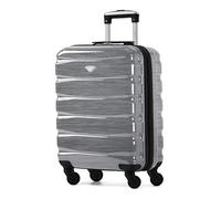 Flight Knight Cabin Suitcase 55x40x20 Ryanair Priority, EasyJet, Jet2 Lightweight Small Durable 4-Wheel Cabin Case, Carry-On for Over 60 Airlines, Hard Shell, 10kg Hand Luggage Bag (55 x 40 x 20 cm)
