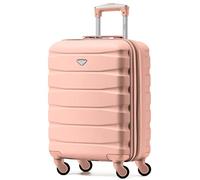 Flight Knight Cabin Suitcase 55x40x20 Ryanair Priority, EasyJet, Jet2 Lightweight Small Durable 4-Wheel Cabin Case, Carry-On for Over 60 Airlines, Hard Shell, 10kg Hand Luggage Bag (55 x 40 x 20 cm)