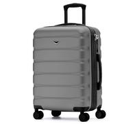 Flight Knight Carry On Suitcase 22x18x10 Hardside TSA Lock & USB Port Lightweight Luggage Silent Double Spinner Wheels Maximum Overhead Carry-On Bag Approved For Many Airlines
