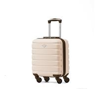 Flight Knight EasyJet Cabin Bag 45x36x20, Underseat, Lightweight Small Durable 4 Wheel Cabin Suitcase, Maximum Carry-On Size, ABS Hard Shell, 10kg Hand Luggage Bag- 45 x 36 x 20 cm Travel Bag