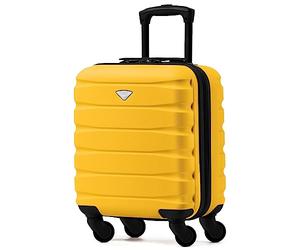 Flight Knight EasyJet Cabin Bag 45x36x20, Underseat, Lightweight Small Durable 4 Wheel Cabin Suitcase, Maximum Carry-On Size, ABS Hard Shell, 10kg Hand Luggage Bag- 45 x 36 x 20 cm Travel Bag