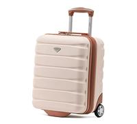 Flight Knight Lightweight 2 Wheel ABS Hard Case Suitcases Cabin Carry On Hand Luggage Approved for Over 100 Airlines Including British Airways, Ryanair & easyJet Approved Free Carry On 45x36x20cm