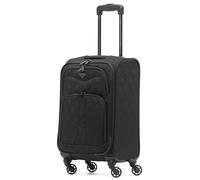 Flight Knight Lightweight 4 Wheel 800D Soft Case Quilted Suitcase Robust Anti Crack Cabin Carry On Hand Luggage Approved for Over 100 Airlines Including easyJet, BA & Many More!