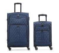 Flight Knight Lightweight 4 Wheel 800D Soft Case Quilted Suitcases Anti Crack Cabin & Hold Luggage Options Approved for Over 100 Airlines Including easyJet, BA & Many More!