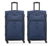 Flight Knight Lightweight 4 Wheel 800D Soft Case Quilted Suitcases Anti Crack Cabin & Hold Luggage Options Approved for Over 100 Airlines Including easyJet, BA & Many More!