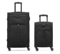Flight Knight Lightweight 4 Wheel 800D Soft Case Quilted Suitcases Anti Crack Cabin & Hold Luggage Options Approved for Over 100 Airlines Including easyJet, BA & Many More!