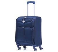 Flight Knight Lightweight 4 Wheel 800D Soft Case Suitcase Cabin Carry On Hand Luggage Ryanir Maximium prioirty Carry On Approved