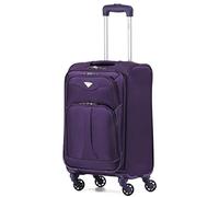 Flight Knight Lightweight 4 Wheel 800D Soft Case Suitcase Robust Anti Crack Cabin Carry On Hand Luggage Approved for Over 100 Airlines Including easyJet, BA & Many More!