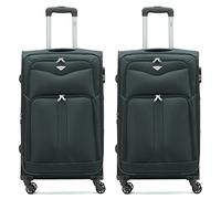 Flight Knight Lightweight 4 Wheel 800D Soft Case Suitcases Anti Crack Cabin & Hold Luggage Options Approved for Over 100 Airlines Including easyJet, BA & Many More!