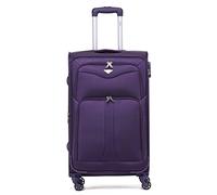 Flight Knight Lightweight 4 Wheel 800D Soft Case Suitcases Anti Crack Cabin & Hold Luggage Options Approved for Over 100 Airlines Including easyJet, BA & Many More!
