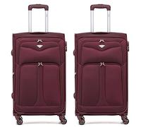 Flight Knight Lightweight 4 Wheel 800D Soft Case Suitcases Anti Crack Cabin & Hold Luggage Options Approved for Over 100 Airlines Including easyJet, BA & Many More!