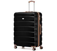 Flight Knight Lightweight 4 Wheel ABS Hard Case Extra Large Suitcase Approved for Over 100 Airlines Including easyJet, British Airways, Ryanair, Jet2, Emirates & Many More - Check-in Extra Large 29"
