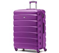 Flight Knight Lightweight 4 Wheel ABS Hard Case Extra Large Suitcase Approved for Over 100 Airlines Including easyJet, British Airways, Ryanair, Jet2, Emirates & Many More - Check-in Large Size 29"