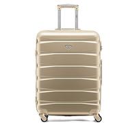 Flight Knight Lightweight 4 Wheel ABS Hard Case Medium Suitcase Approved for Over 100 Airlines Including easyJet, British Airways, Ryanair, Jet2, Emirates & Many More - Check-in Large Size 25"