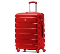 Flight Knight Lightweight 4 Wheel ABS Hard Case Medium Suitcase Approved for Over 100 Airlines Including easyJet, British Airways, Ryanair, Jet2, Emirates & Many More - Check-in Medium Size 25"