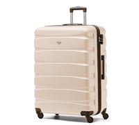 Flight Knight Lightweight 4 Wheel ABS Hard Case Medium Suitcase Approved for Over 100 Airlines Including easyJet, British Airways, Ryanair, Jet2, Emirates & Many More - Check-in Medium Size 25"